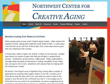 Tablet Screenshot of nwcreativeaging.org